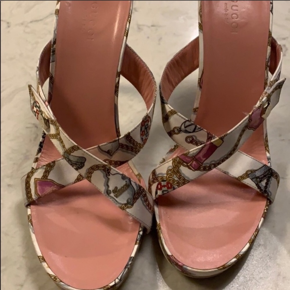 Gucci sandals.